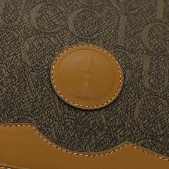 GUCCI Shoulder Bag Canvas Leather Brown Gold Auth ep6137 - Picture 4 of 16